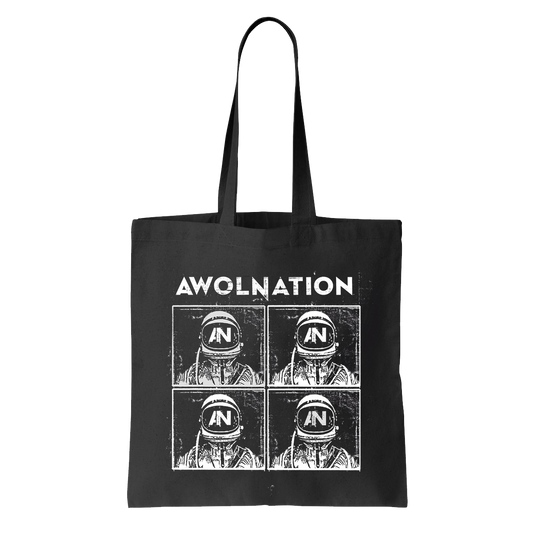 Awolnation black and white astronaut Tote Bag
