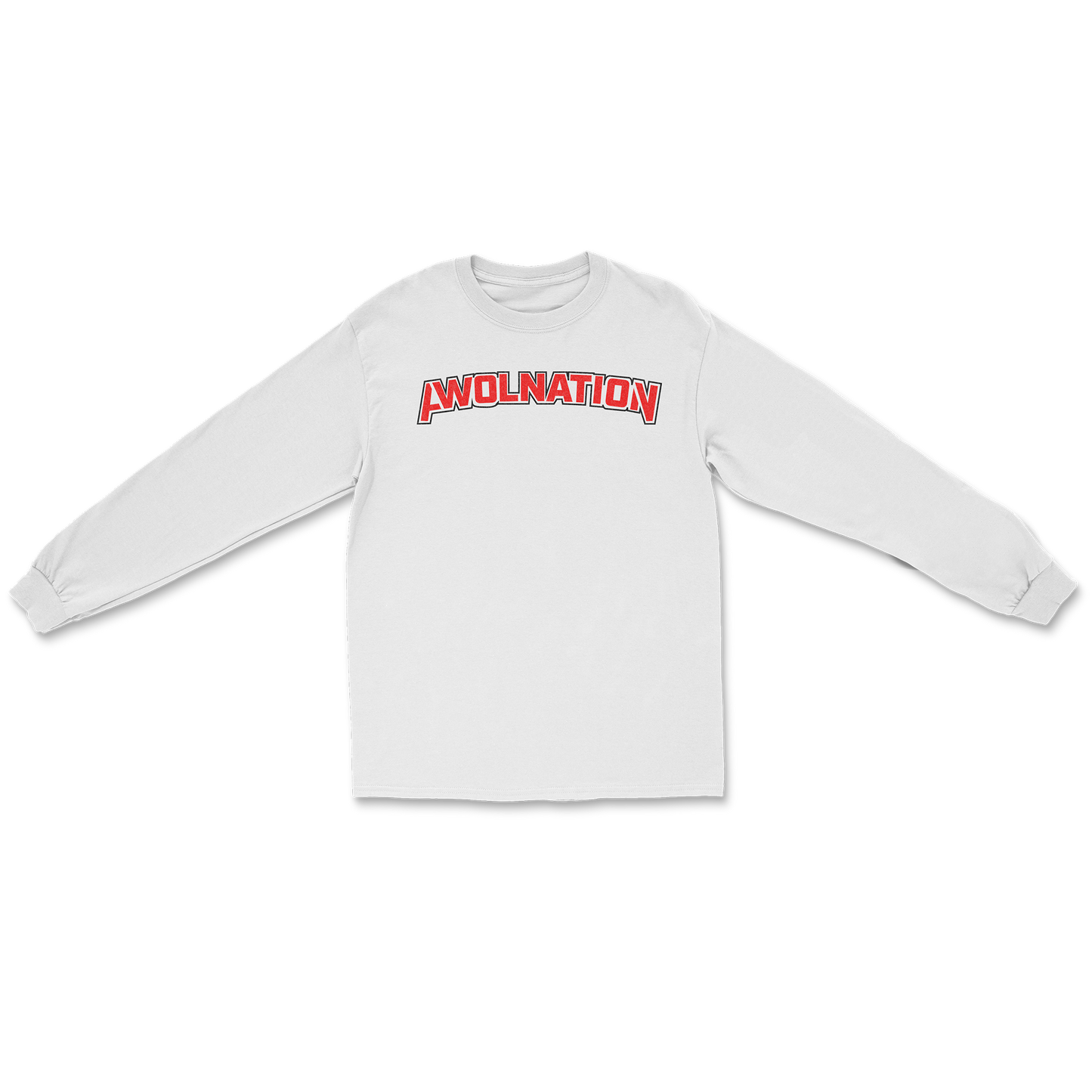 AWOLNATION Disco Long Sleeve Tee White front