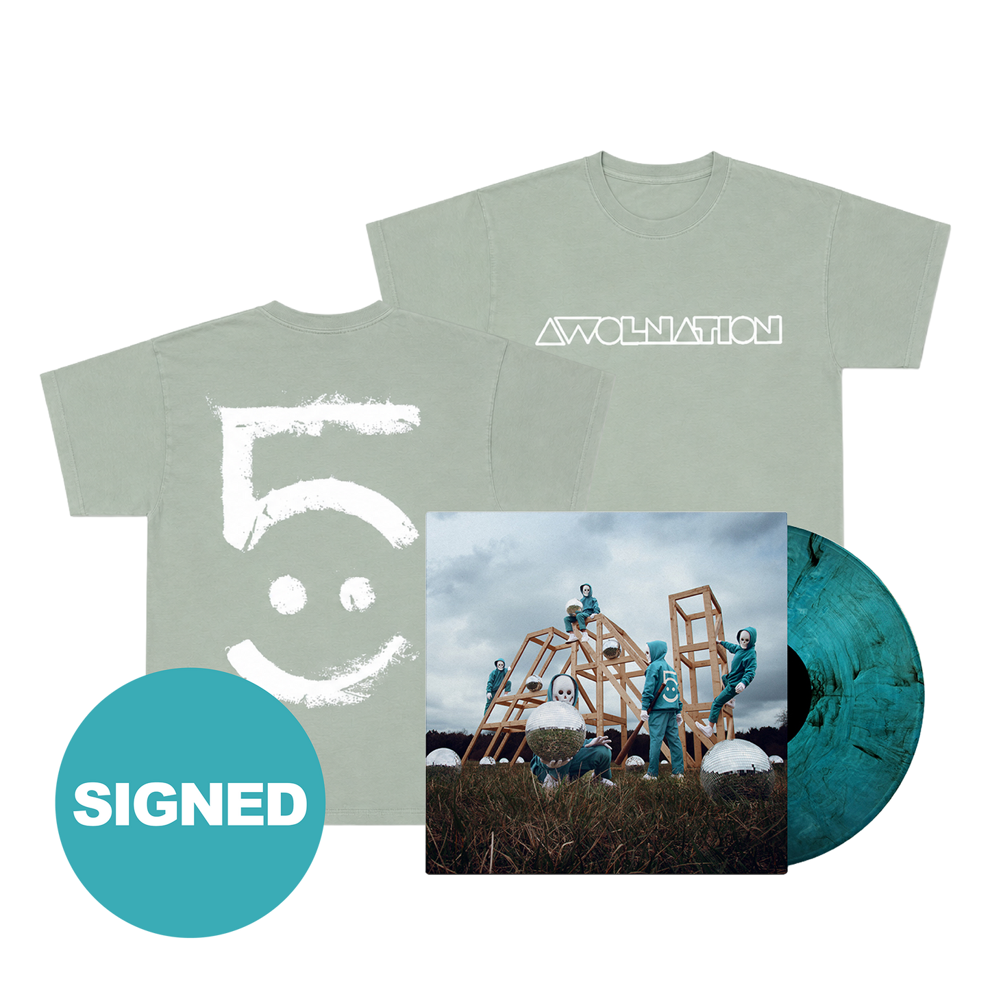 Phantom Five Exclusive Signed Vinyl + 2 Year Anniversary Five Tee