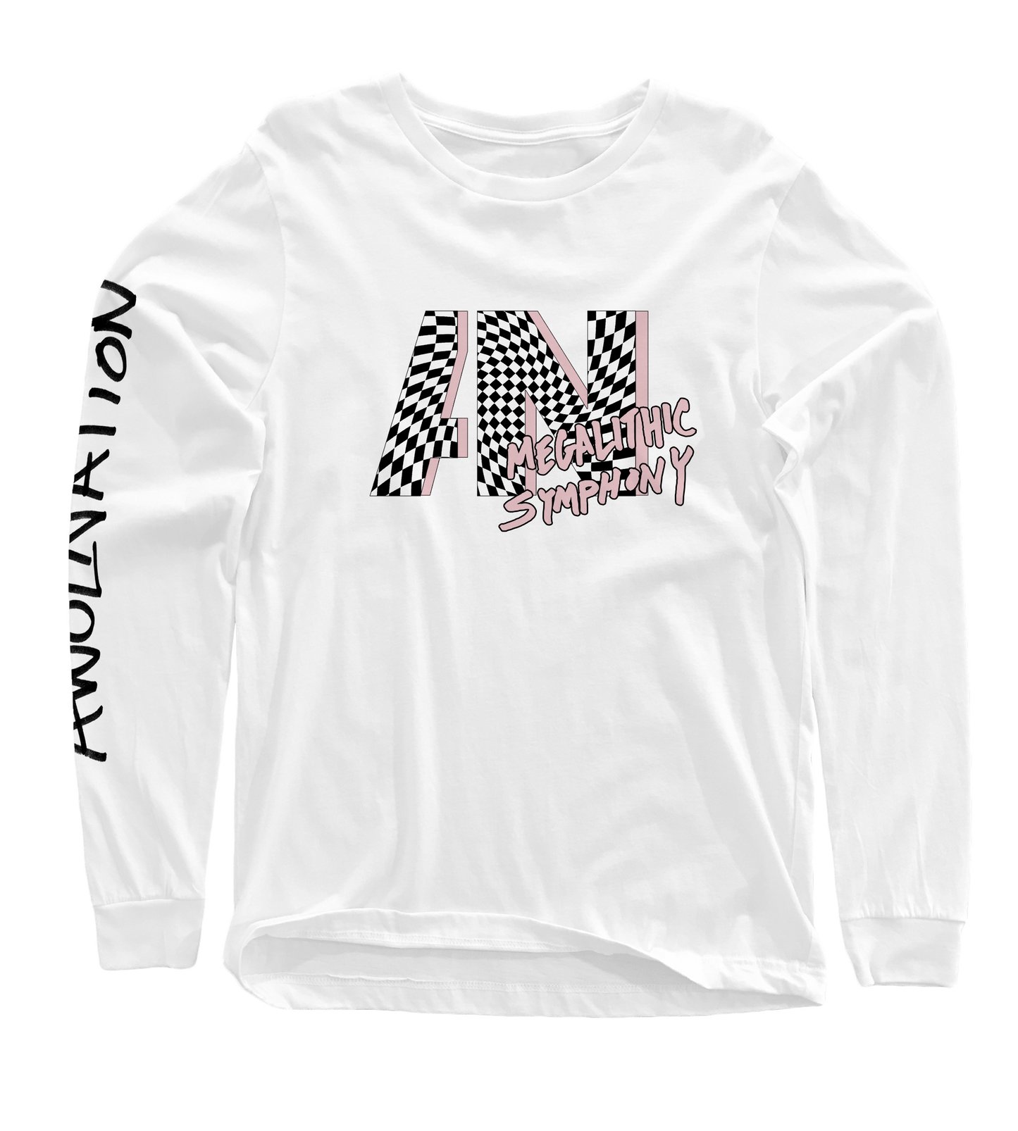 AN Check White Long-Sleeve