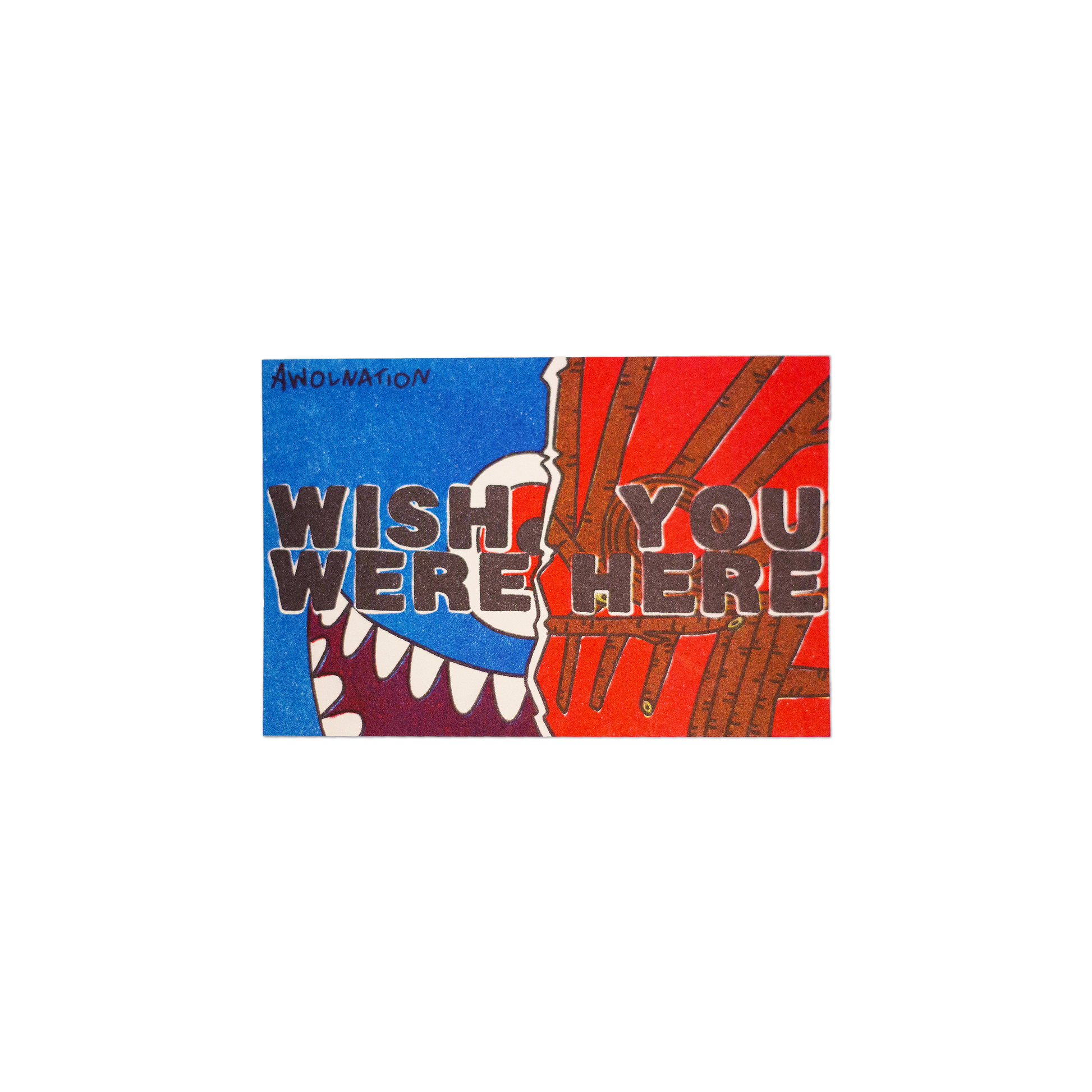 AWOLNATION Thank You For Listening Postcard Wish you were here